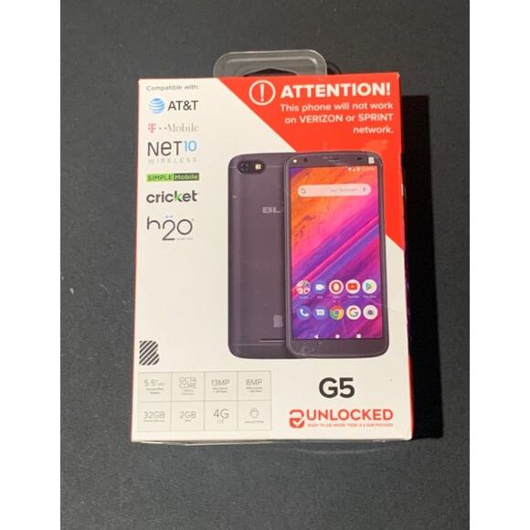 BLU G5 Unlocked phone (32GB) - Black - Picture 1 of 2